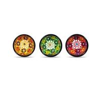WD Lifestyle - Set Tre Coppette in Ceramica con Decoro a Rilievo Reallizzato a Mano