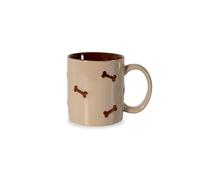 WD LifeStyle Tazza in Stoneware Decoro Osso Marrone