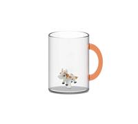 Wd Lifestyle Tazza in vetro 420 ml, mucca Tazza in vetro 420 ml, mucca