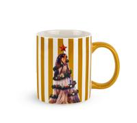 WD LifeStyle Tazza New Bone China 330 Ml Decoro Levriero Natalizio