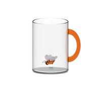 WD LifeStyle Tazza Vetro Borosilicato Cc 420 ml Decoro Ape