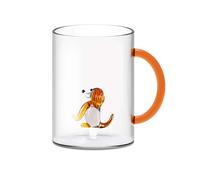 WD LIFESTYLE Tazza in vetro borosilicato in confezione regalo. Capacità: 420 ml. Figurina: Cane