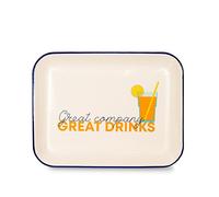 WD LIFESTYLE VASSOIO LATTA 34X26cm Great company, great drinks WD810DRI