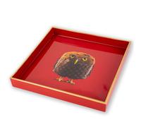 WD LifeStyle Vassoio Svuota Tasche Quadrato 20 x 20 Cm Decoro Panettone Natale