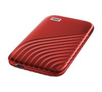 WD My Passport SSD, 500GB SSD portatile con tecnologia NVMe, USB-C, con velocità fino a 1050 MB/s, funziona con PC, Xbox e Playstation, Resistenza a cadute da 2 metri, Rosso