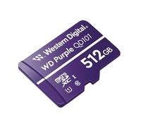 WD PURPLE 512GB SURVEILLANCE MICROSD XC CLASS - 10 UHS 1