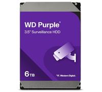 WD Purple WD64PURZ - HDD - 6 TB - sorveglianza - interno - 35 - SATA 6Gb/s - 5400 rpm - buffer 256 MB