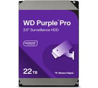 WD Purple Pro 22TB Smart Video 3.5" Internal Hard Drive, AllFrame Technology, 55