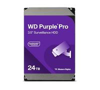 WD Purple Pro 24TB per Smart Video, Hard Disk Interno 3,5" - Tecnologia AI Allframe, 7200 RPM, 550 TB/anno, cache 512 MB