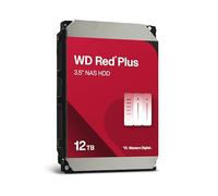 WD Red Plus 12TB NAS Hard Disk Interno 3,5" - 7200 RPM, SATA 6Gb/s, CMR, Cache da 512MB