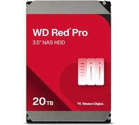 WD Red Pro 20TB NAS Hard Disk Interno 3,5" - 7200 RPM, SATA 6 Gb/s, CMR, Cache da 512MB
