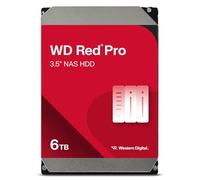 WD Red Pro 6TB per NAS Hard Disk interno da 3.5”, 7200 RPM Class, SATA 6 GB/s, CMR, Cache da 256 MB, Garanzia 5 anni