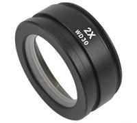 WD165 2.0X Obiettivo ausiliario Microscopio Obiettivo Fotocamera Lente Barlow Glass Lens, Per Monoculare Digitale, Lega di Alluminio 48 * 50 * 22mm