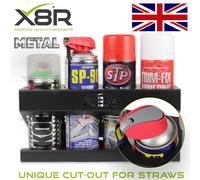 WD40 Doppio TT Lubrificante Spray Can Holder Staffa Cannucce Trade Van Mount Acciaio