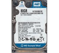 WD800BEVE-00A0HT0, DCM HANT2BBB, Western Digital 80GB IDE 2.5 Hard Drive