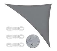 WDAFLG Vela Ombreggiante Triangolare 3 x 3 x 4,3 m, Protezione UV 95%, Tenda a Vela Dotata di Fibbia a D in Acciaio Inox su Ogni Angolo e Coulisse da 2,4 m, Adatta per Giardini, Piscine