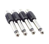 Wdbild 1/4 "6.35mm maschio a femmina connettore adattatore spina a stereo 6.3 MM spina maschio microfono