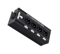 Wdbild 1 in 4 fuori 3Pin Splitter Box Professional Distribution Box di distribuzione a terra 1 - 4 Splitter Attrezzatura Studio