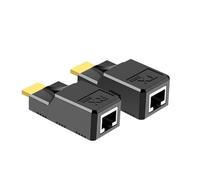 Wdbild 1080P HDTV a RJ45 Extender Adattatore per trasmissione video senza soluzione di continuità fino a 60 m su cavo Cat5e/6/7 Extender HDTV Extender