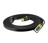 Wdbild 1080P PC Computer HDTV a VGA Video Converter Con 3.5mm USB Maschio A Maschio Adattatore Per Il Computer Portatile Monitor Proiettore VGA Hdtv Adattatore Per Laptop