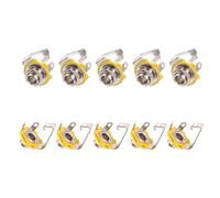 Wdbild 10Pcs 6.35mm 1/4 '' Mono Connettore Saldatura 6.35 Mm 2 Presa Femmina Pannello Dado Per Chitarra Basso Per Vestel LCD LED