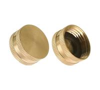 Wdbild 2/4Pcs Giardino Tappi Tubo In Ottone Estremità Tubo Da Giardino Connettori In Ottone Tappi 3/4 "Filettatura Femmina Tubo Da Giardino Tappi di Montaggio Femminile Giard