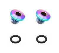Wdbild 2pcs Biciclette Olio Copertura Viti Durabilità Biciclette Colorate Sanguinamento Viti Per Leve Freno Bici Componente Freno Colorato