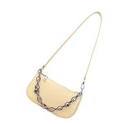 Wdbild 3. Moderna borsa a tracolla compatta con catena flessibile in PU, borsa a tracolla multi-scomparto casual per il trasporto quotidiano alla moda borsa con tracolla a catena
