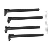 Wdbild 4 gambe da tavolo pieghevoli in metallo da 20 cm/25 cm/30 cm/35 cm, per ufficio, tavolini da caffè, tavolo portatile, gambe per mobili resistenti, gambe per tavolo da riporre facilmente