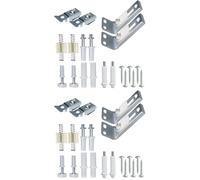 Wdbild 40pcs Bifold Kit Hardware di Riparazione Parti di Ricambio Per Porta Bi-fold Porta Scorrevole Armadio Porta Pieghevole Porta Hardware
