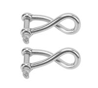Wdbild Acciaio inossidabile Twisted Grillo Connettore in metallo Grillo rotondo Heavy Duty Twisted Set Per Barche Marine Hardware Connettore in metallo in acciaio inossidabile Rotondo Heavy Duty Set