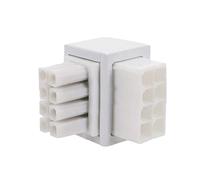 Wdbild Adattatore di alimentazione da 8 pin femmina ad angolo di 90 gradi a maschio a 8 pin per desktop, scheda video grafica, servosterzo, connettore