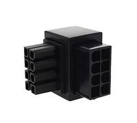 Wdbild Adattatore di alimentazione da 8 pin femmina ad angolo di 90 gradi a maschio a 8 pin per desktop, scheda video grafica, servosterzo, connettore