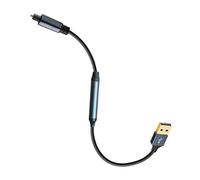 Wdbild Adattatore ottico USB SPDIF convertitore in fibra digitale per altoparlanti home theater e connettività del computer portatile USB A cavo ottico in fibra