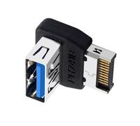 Wdbild Adattatore per scheda madre USB 3.1 a tipo E Header Pannello convertitore TIPO E Connettore sterzo a 90 gradi Trasferimento dati