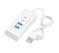 Wdbild Adattatore splitter da USB a doppia ricarica per telefoni, tablet e altro ancora, con adattatore per porta di trasferimento dati