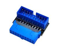 Wdbild Adattatore USB 3.2 19/20 pin per schede madri da scrivania, adattatore da 90 gradi