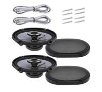 Wdbild Alta sensibilità 91dB HiFi Car Altoparlanti 50W coassiale Stereo con bassi potenti e croccanti alti ampie gamme di frequenza ampia gamma di frequenza