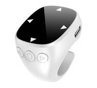 Wdbild Anelli di scorrimento compatibili con Bluetooth Anelli per dita Telecomando per selfie Video Remote Per Telefono Tablet Social Media Like Button Gadget