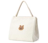 Wdbild Borsa a mano per bambini, motivo orso, stile contemporaneo, con accessori per passeggini, opzione per genitori attivi, cinghia regolabile per pannolini, B