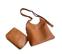 Wdbild Borsa a tracolla alla moda e versatile per pendolari da donna, elegante e pratica borsa a tracolla per pendolarismo, Marrone