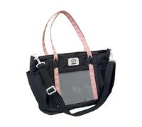Wdbild Borsa a tracolla in nylon con tracolla di grande capacità per pendolarismo, viaggi o shopping, tracolla regolabile alla moda essenziale per tutti i giorni, Nero , One Size