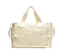 Wdbild Borsa a tracolla per maternità borsa portatile con ampio spazio per forniture per bambini con bel motivo ricamato borsa portatile per asilo nido, Floreale