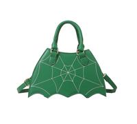Wdbild Borsa a tracolla unica in pelle PU borsa a tracolla semplice borsa a tracolla borsa a forma di pipistrello per uso quotidiano, Verde