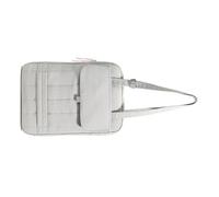 Wdbild Borsa da lavoro in tela alla moda per notebook da 15 pollici tracolla borsa da lavoro professionale compagno di viaggio per viaggi d'affari, grigio