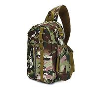 Wdbild Borsa da pesca leggera zaino da pesca borsa per attrezzi da pesca escursionismo campeggio, Camouflage Italiano