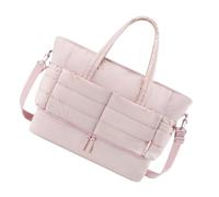 Wdbild Borsa da viaggio, borsa da palestra trapuntata borsa a tracolla borse per la notte borse da viaggio di grande capacità weekend trapuntato borse fitness valigia borsa, rosa, 48.01x21.59x39.37 cm