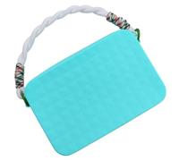 Wdbild Borsa da viaggio, con inserto in silicone per borsa da spiaggia, portafoglio, porta cellulare, cosmetici, per viaggi e uso all'aperto, Blu, 19.5*12*3.55cm