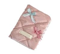 Wdbild Borsa da viaggio, dolci fiocchi porta passaporti stile coreano passaporti copertine organizzatori porta carte passaporti porta passaporti cover custodia per carte, rosa, 11.5*14cm