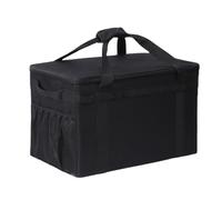 Wdbild Borsa da viaggio per fornello da campeggio all'aperto, impermeabile, da viaggio, da cucina, utensili da cucina, borsa per organizzare oggetti vari, Nero